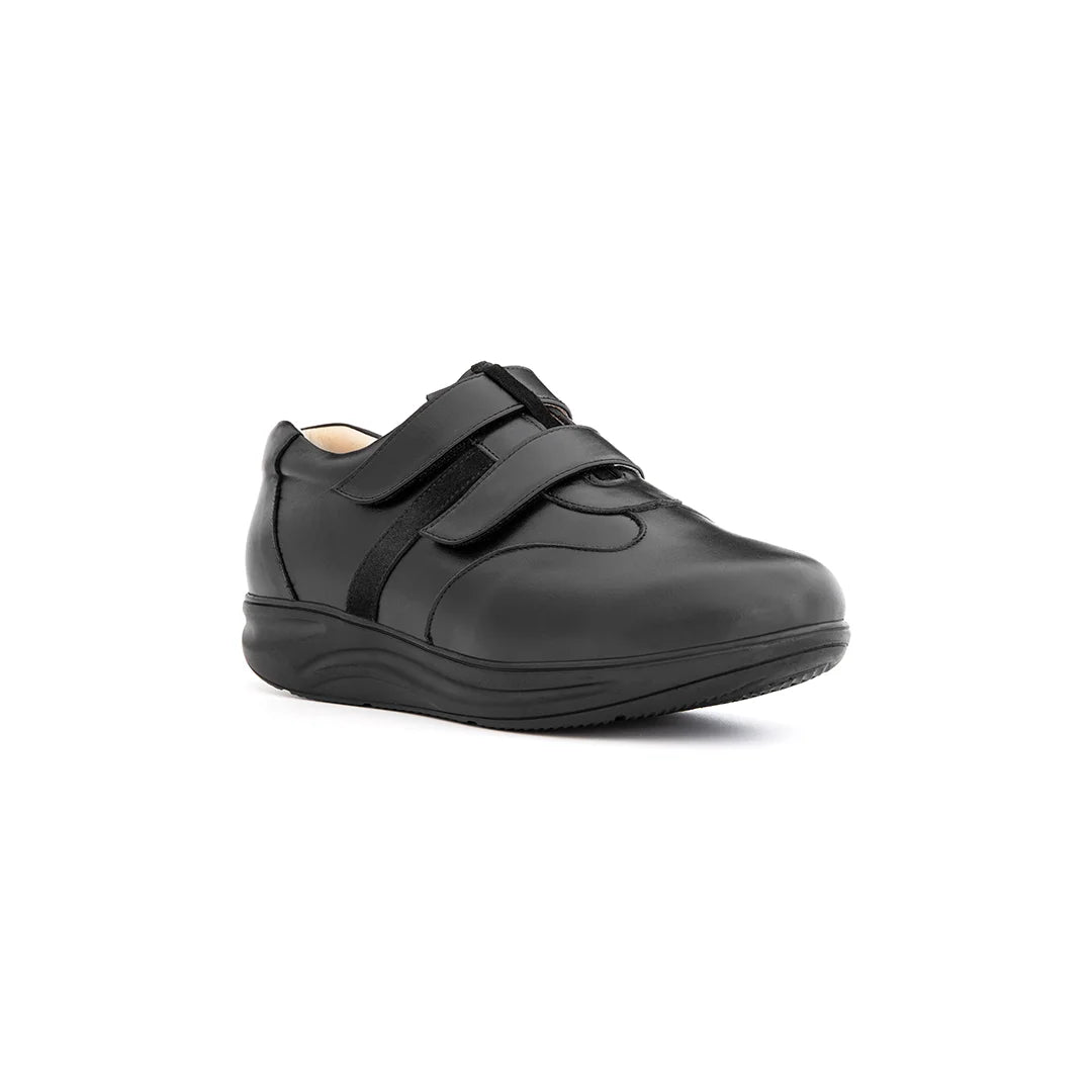 Women’s orthopedic comfort trainers with adjustable dual Velcro straps and cushioned sole – Luna model.