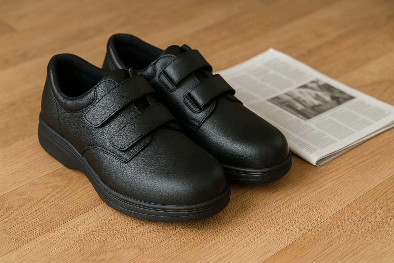 Men’s extra wide orthopedic shoes for swollen feet in the UK with cushioned insoles.