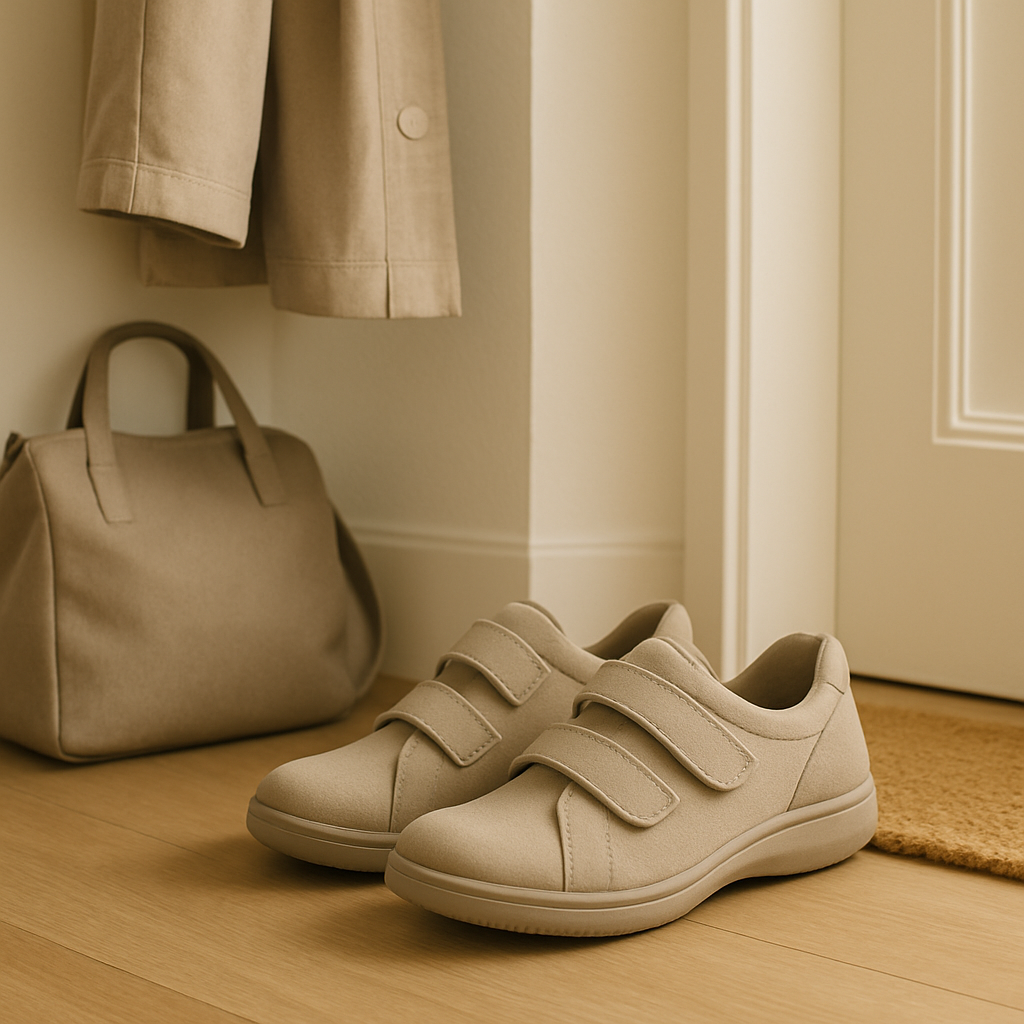 Orthopedic shoes displayed for flexible and agile everyday movement.