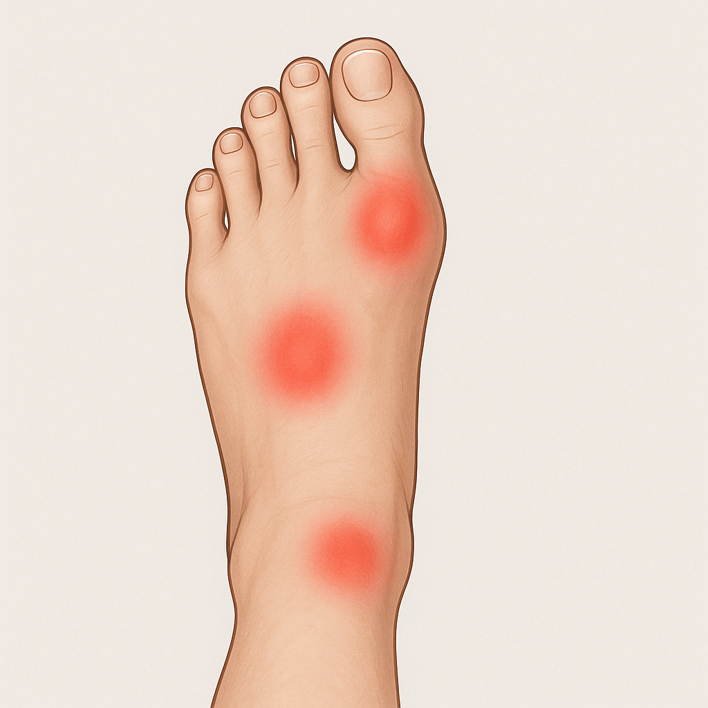 Orthopedic shoes designed to relieve arthritis pain and joint pressure.