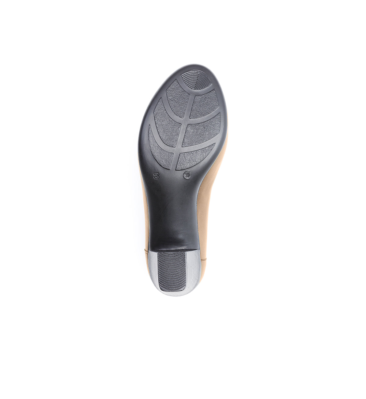 Sole of the mink 112-W court shoe, showing the tread.