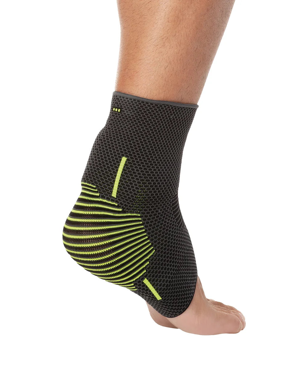 Achilles tendon support brace with silicone cushion providing targeted compression and stability