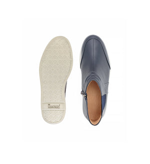 Men’s navy orthopedic Chelsea boots with cushioned insole for comfort and support – chelsea footwear.
