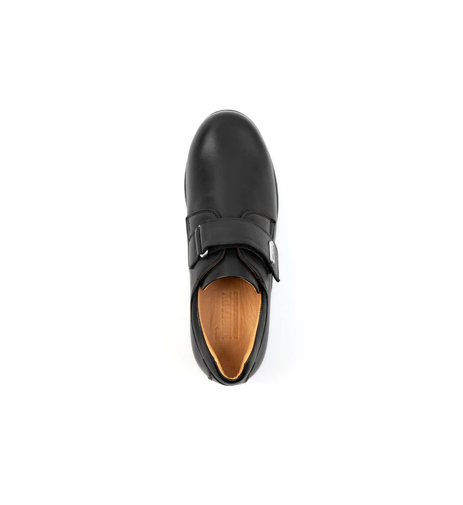 Comfortable velcro orthopedic shoe with seamless liner, ideal for diabetic feet.