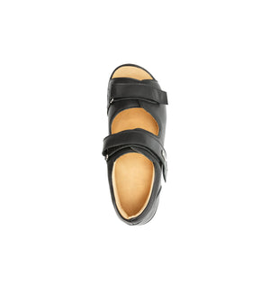 Women’s soft leather orthopedic comfort sandals with gentle lining for sensitive feet.