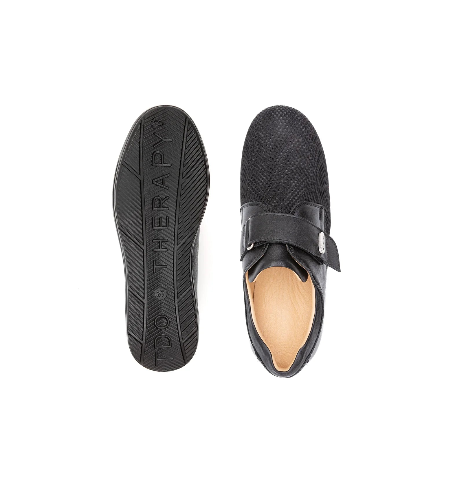 Diabetic-Friendly Women’s Shoes – Soft Leather & Mesh Design for Enhanced Ventilation