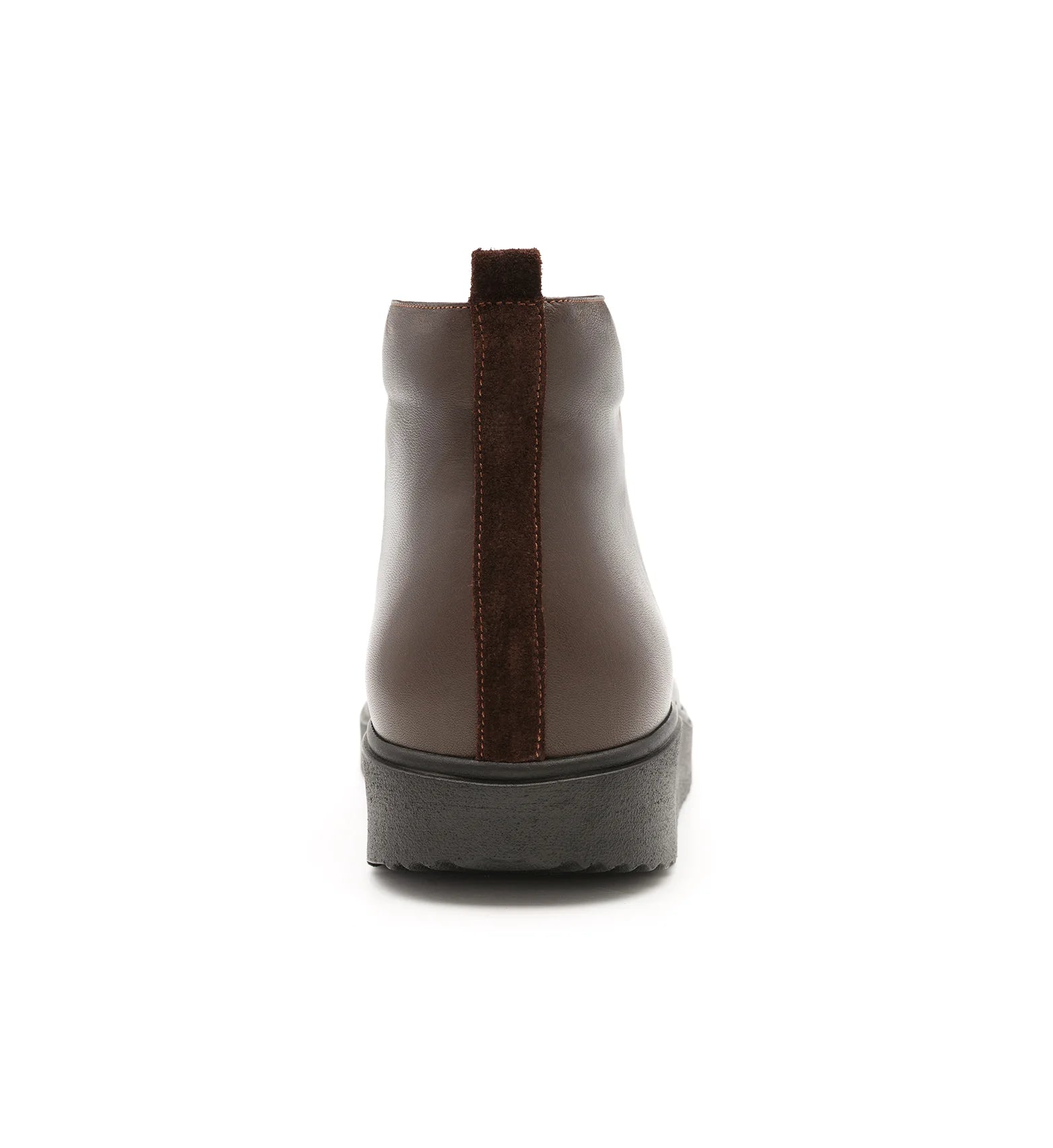 Men’s brown diabetic boots with padded ankle support and a secure leather upper – Forge model.
