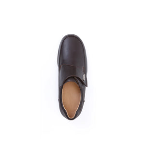 Brown medical-grade orthopaedic shoes for men with 3-layer protection
