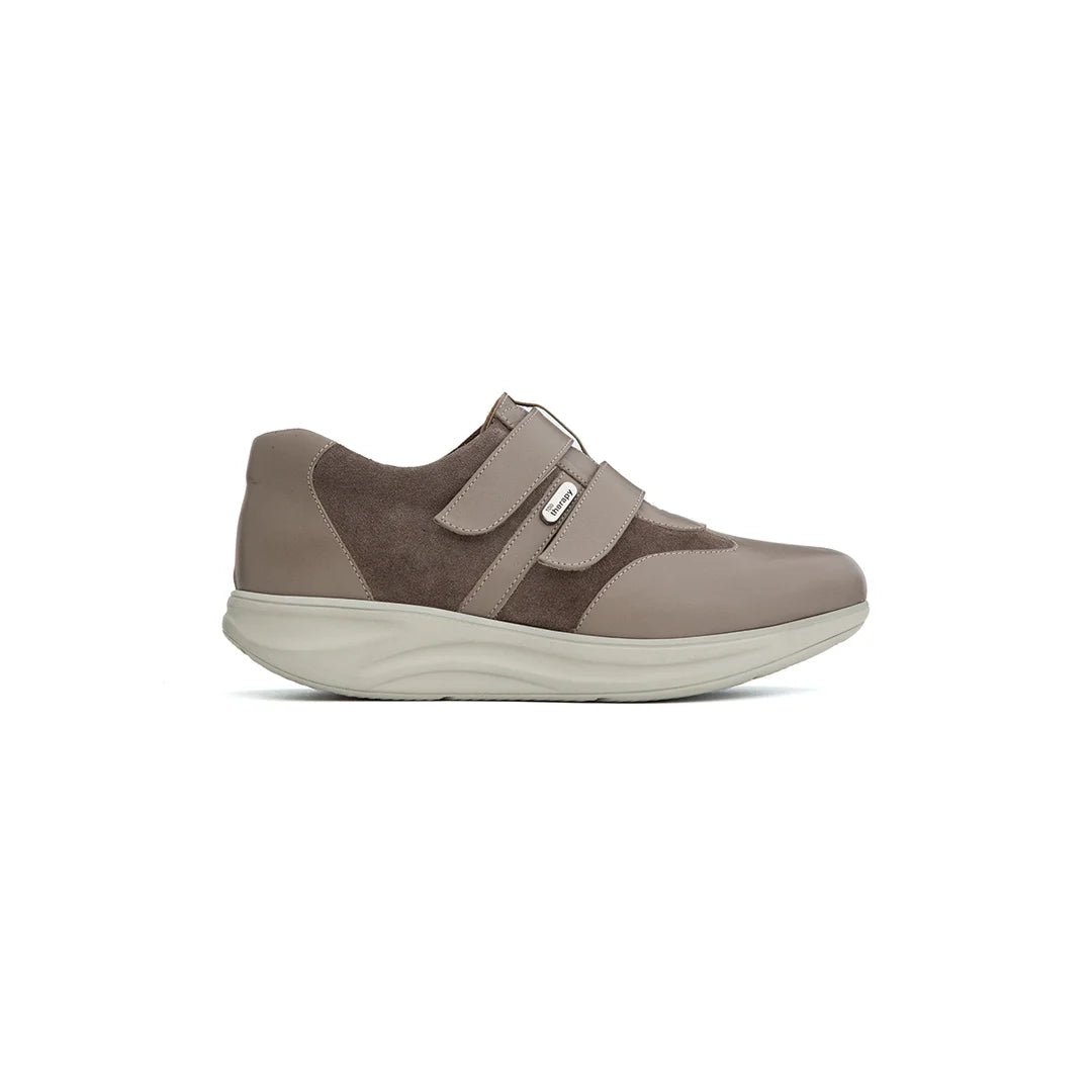 Women’s orthopedic trainers crafted from leather and suede for soft, breathable comfort – Luna footwear.