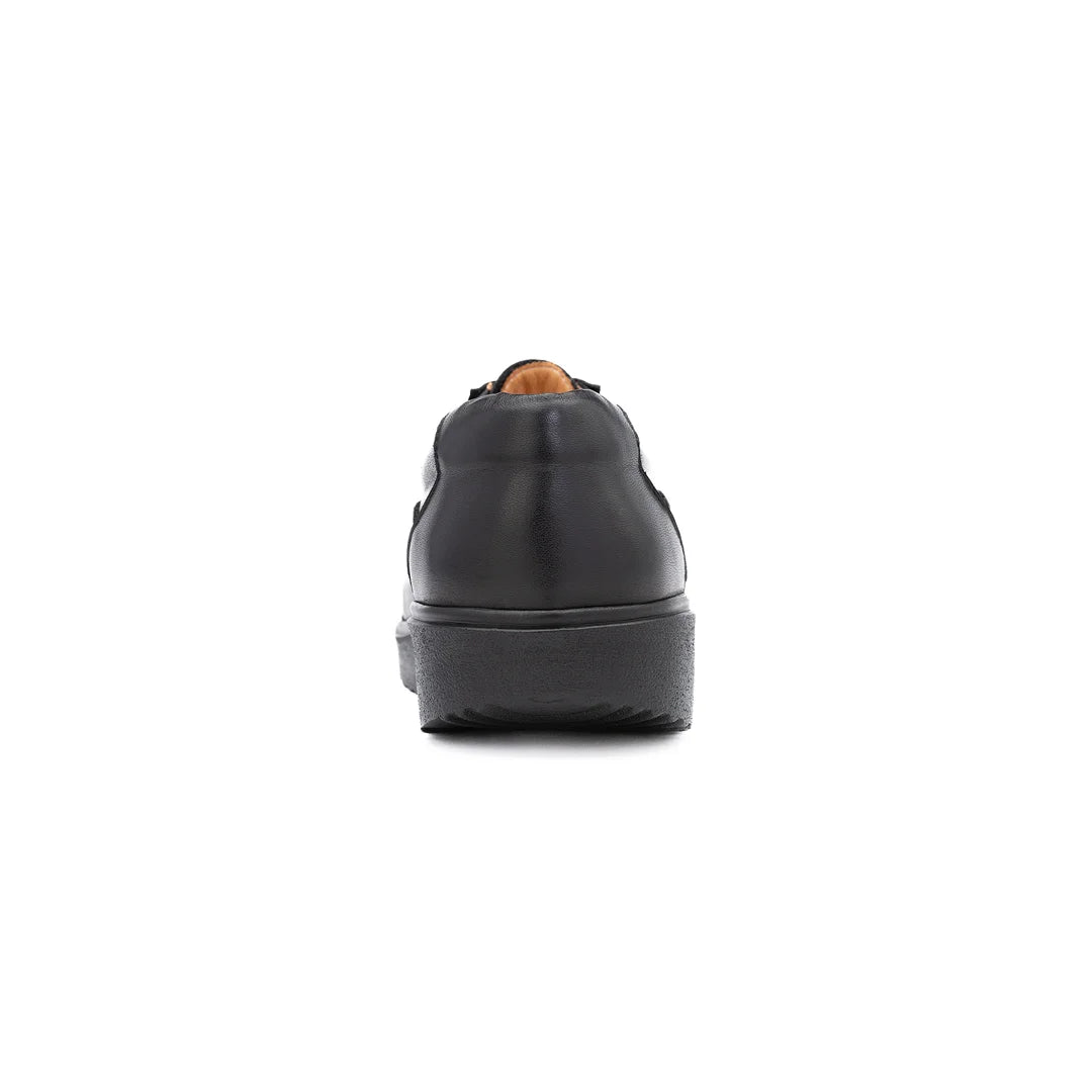 Men’s extra wide fit orthopedic diabetic comfort trainers in black with cushioned sole – Marlow model.