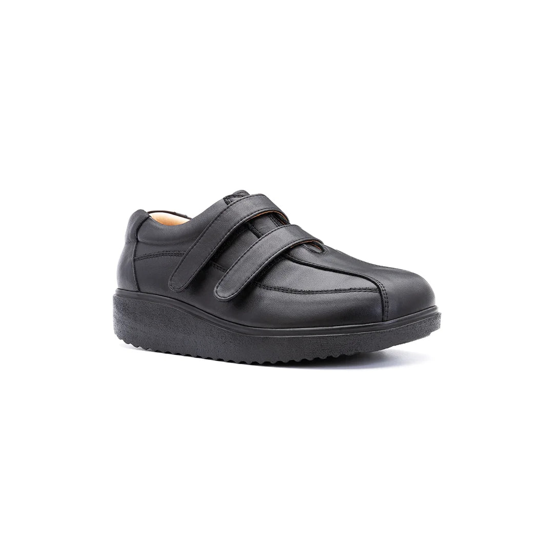 Men’s extra wide fit orthopedic diabetic trainers with double Velcro straps – Marlow model.