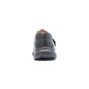 Men’s orthopedic diabetic comfort trainers in black with cushioned sole – Marlow model.