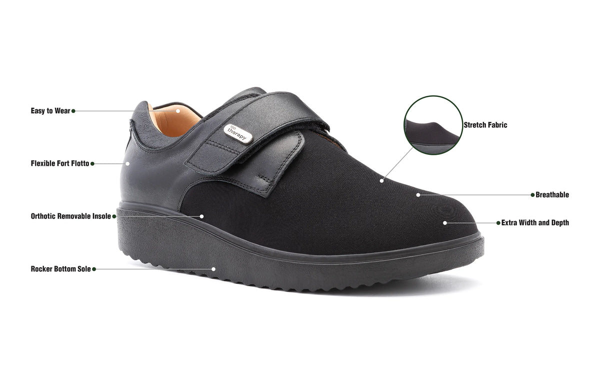 Velcro Fastening Men Diabetic Shoes