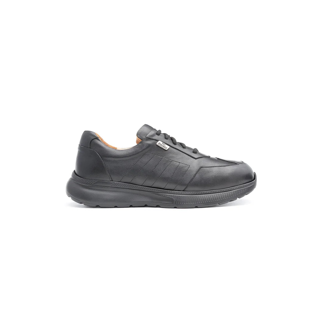 Orthopedic running shoes designed to reduce impact and support foot mechanics.