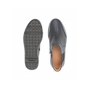 Men’s wide fit orthopedic slip-on Chelsea boots in leather with supportive cushioning – Porter shoes.