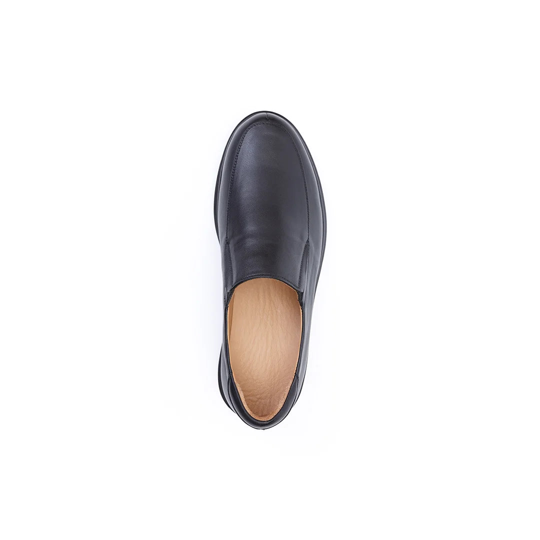 Men’s orthopedic walking shoes with cushioned footbed and shock-absorbing sole – Preston slip-on shoes.