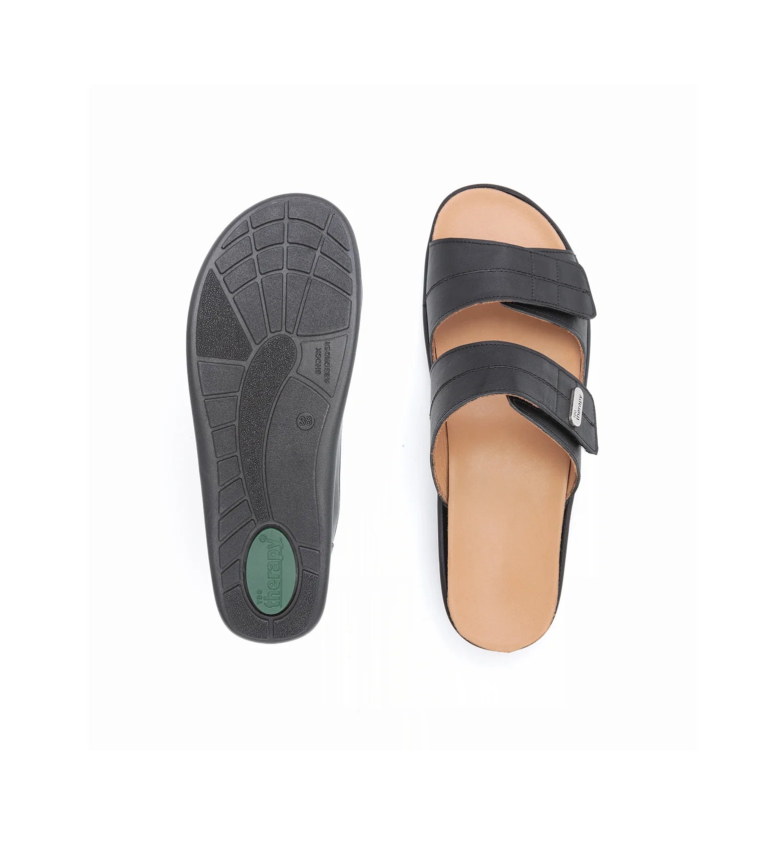 Orthopedic sandals with shock-absorbing sole designed for steady everyday movement.