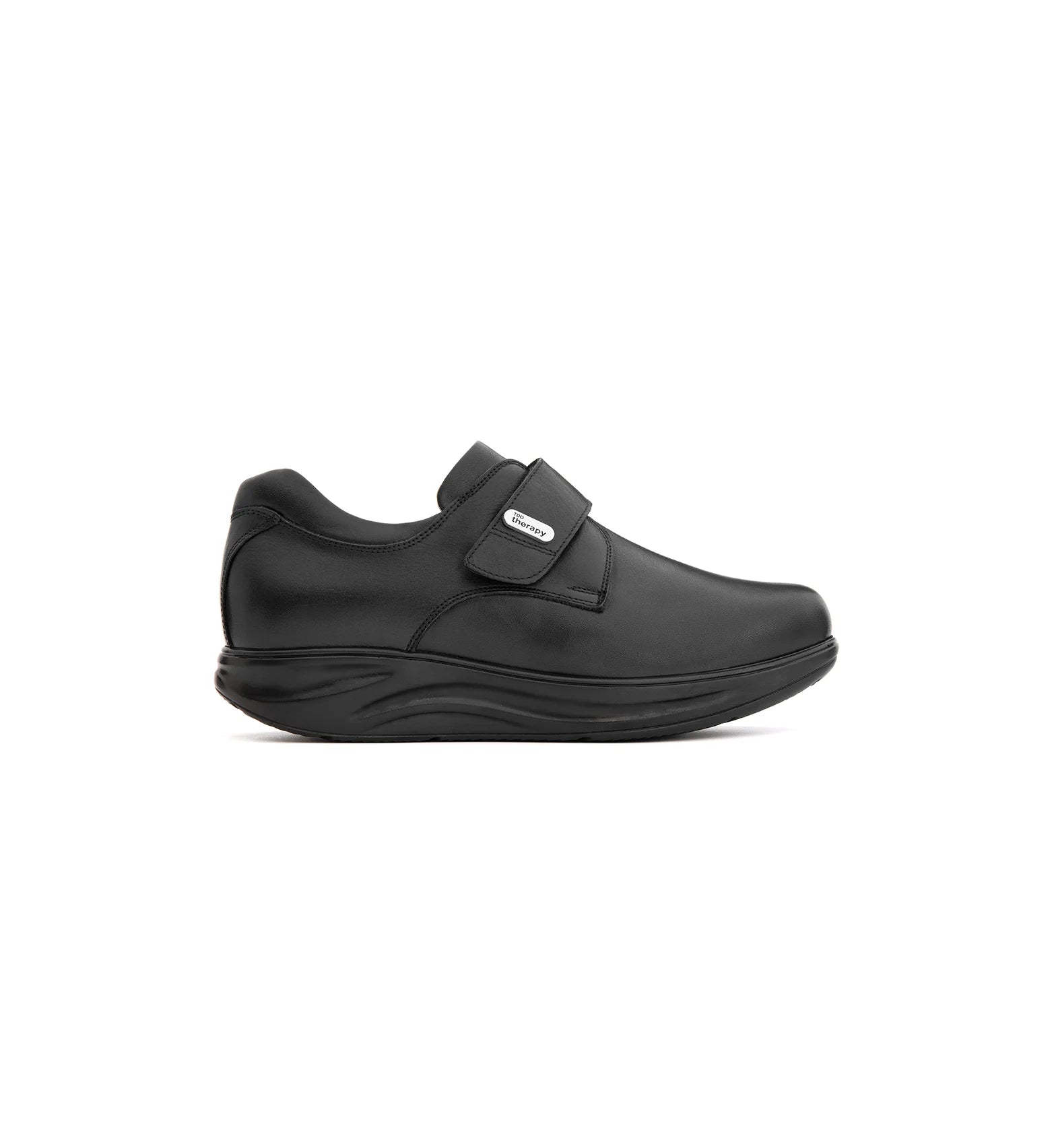 Wide orthopedic shoe with removable insole for diabetic foot care.