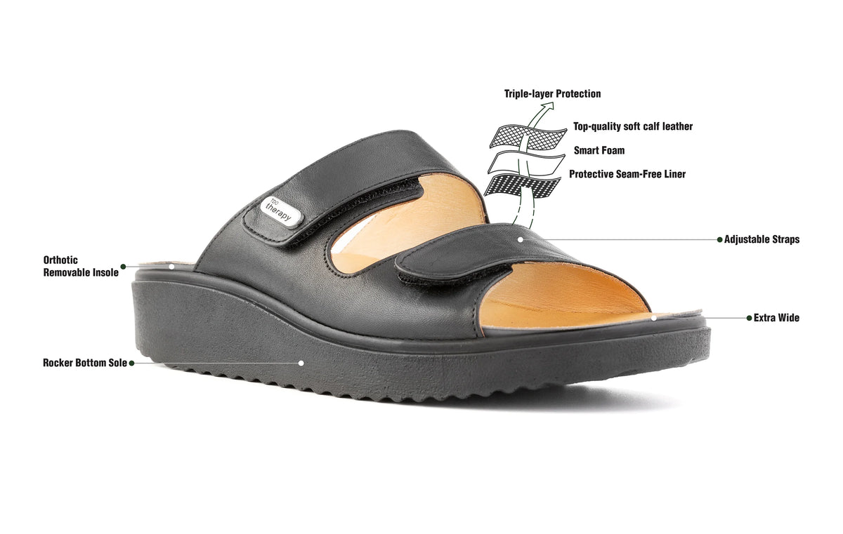 Wide fitting sandals designed for ladies