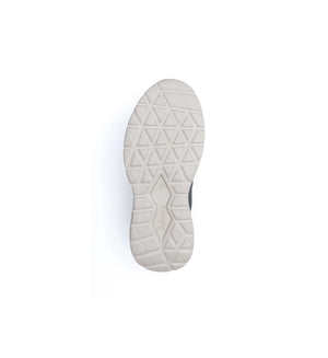 Outsole of women’s orthopaedic diabetic trainer featuring non slip grip pattern for safer walking