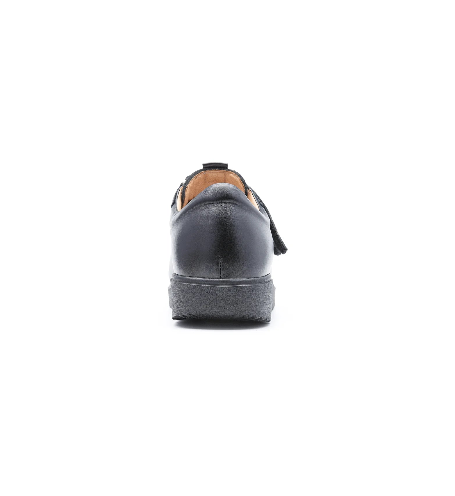 Women’s orthopaedic shoes with reinforced heel support and rocker sole for safer walking and stability