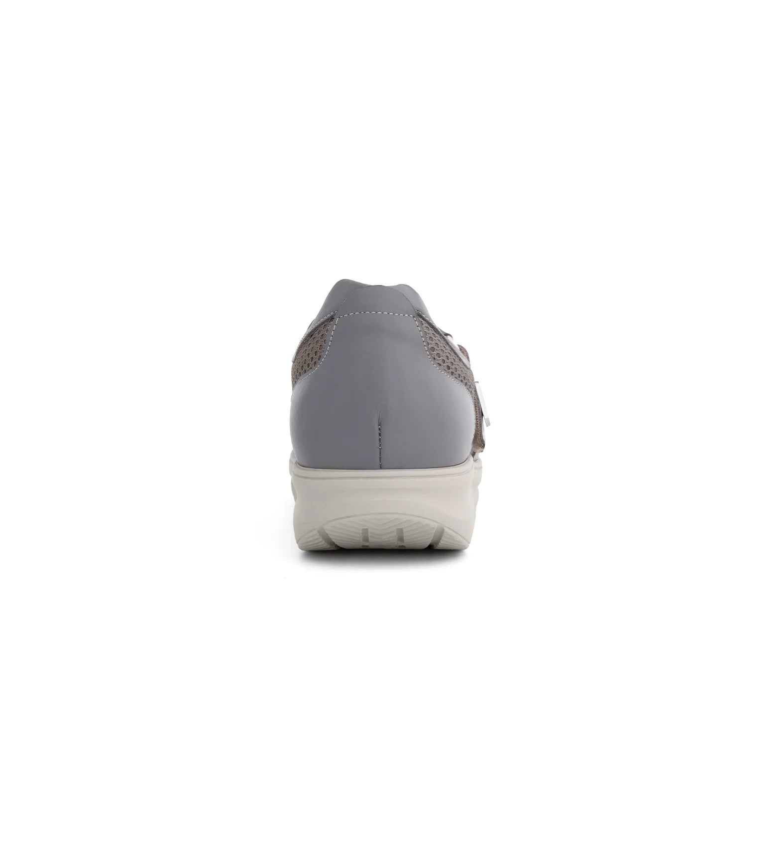 Women’s orthopaedic rocker sandal showing stable heel support and cushioned sole