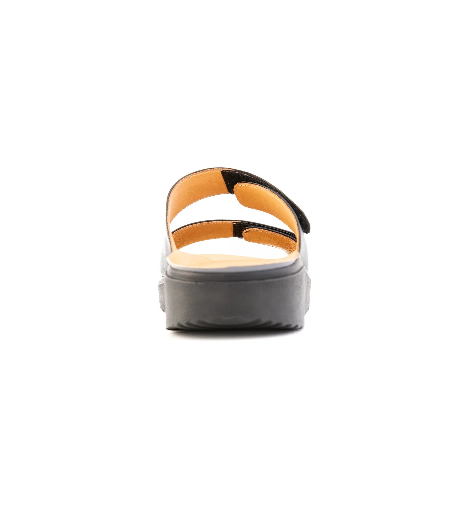Women’s wide fit sandals with open back design and secure fit for easy wear and improved stability